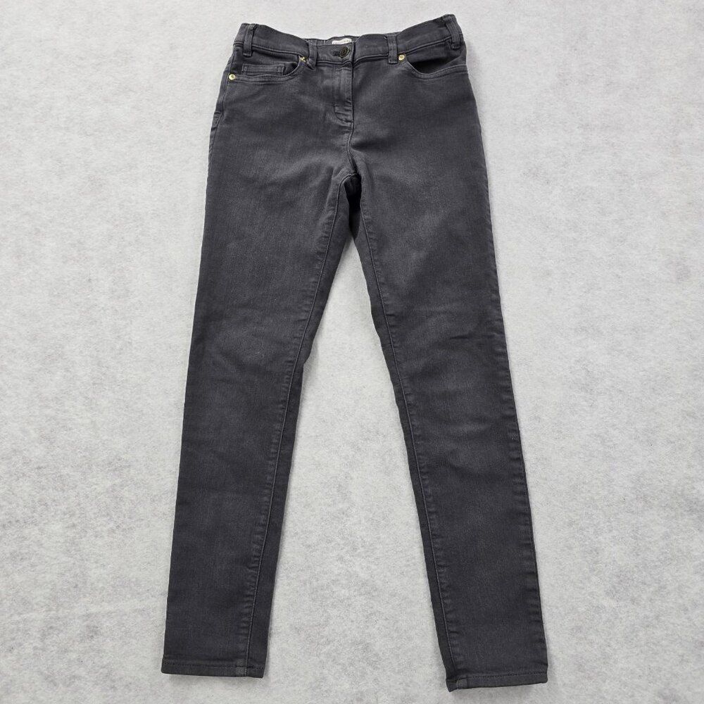Crewcuts Factory Skinny Slim Fit Jeans Boys Size 14 Gray Pockets Stretch